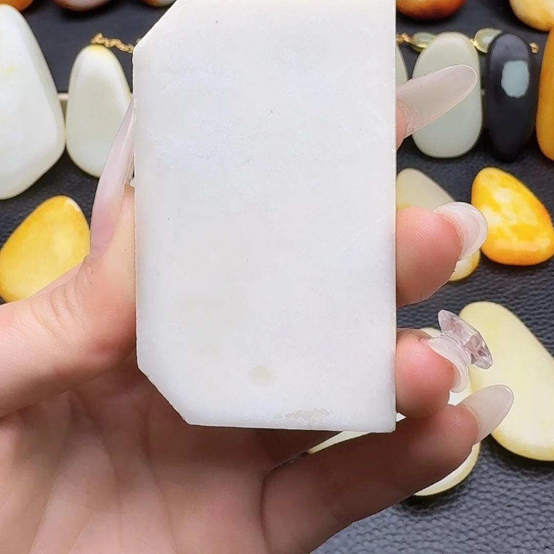 和田玉未镶嵌挂件冷*夜