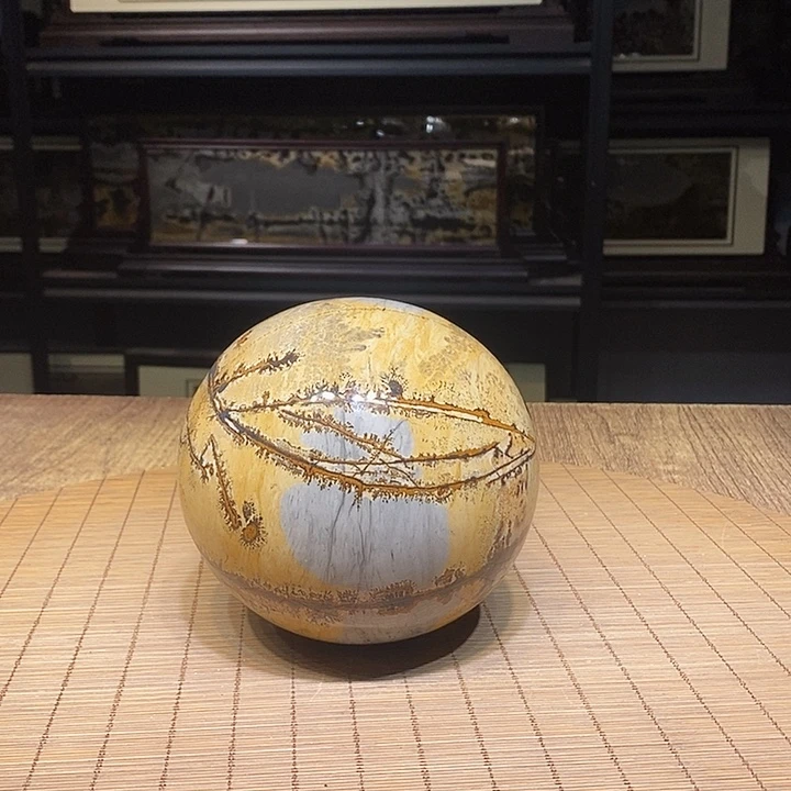 乐***韵香榧木广西柳州国画石