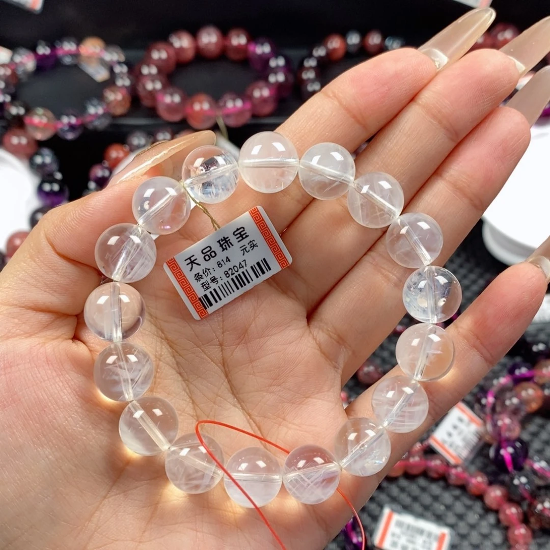 水晶手链未镶嵌亮**✨蓝针82047