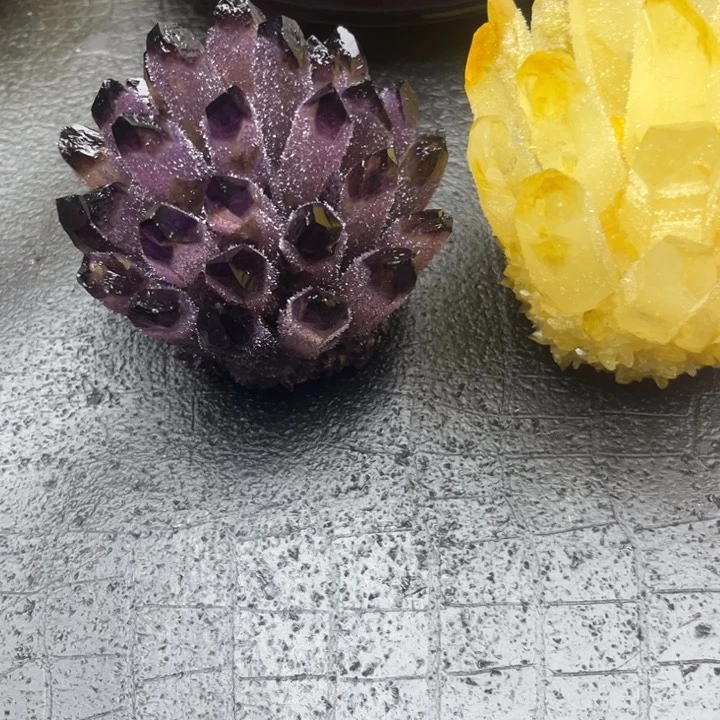 琉璃手工艺品愛****）晶簇