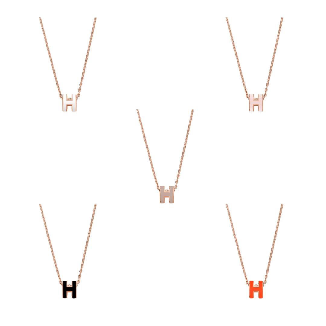 【香港高版本】CNC精工V金 高奢经典miniH项链气质款