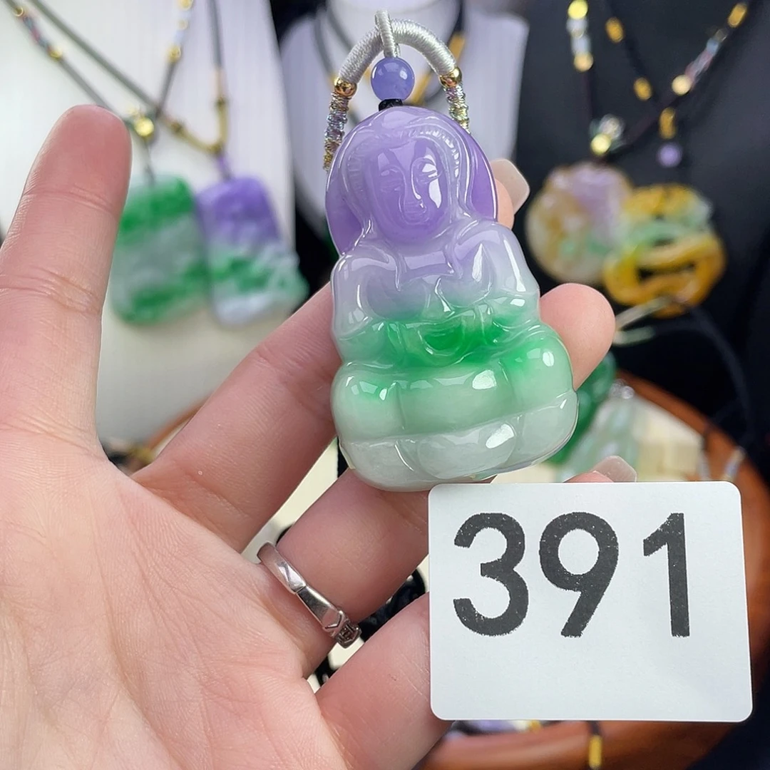 翡翠未镶嵌吊坠(赠链)