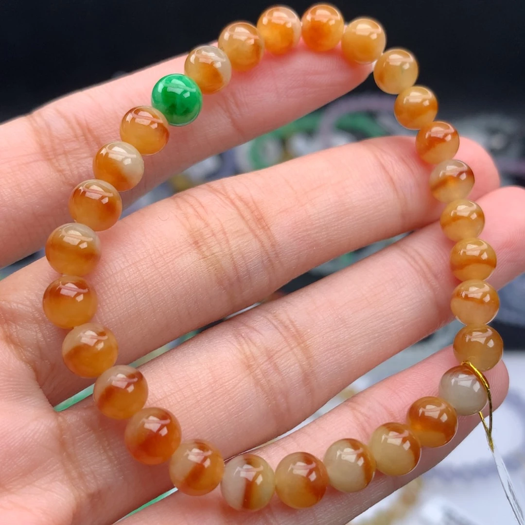 翡翠手链未镶嵌卡