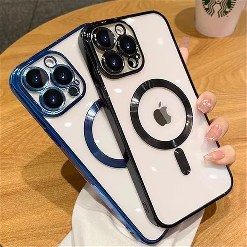 自带镜头膜苹果15ProMax手机壳iPhone16全包防摔14/13磁吸壳12/11