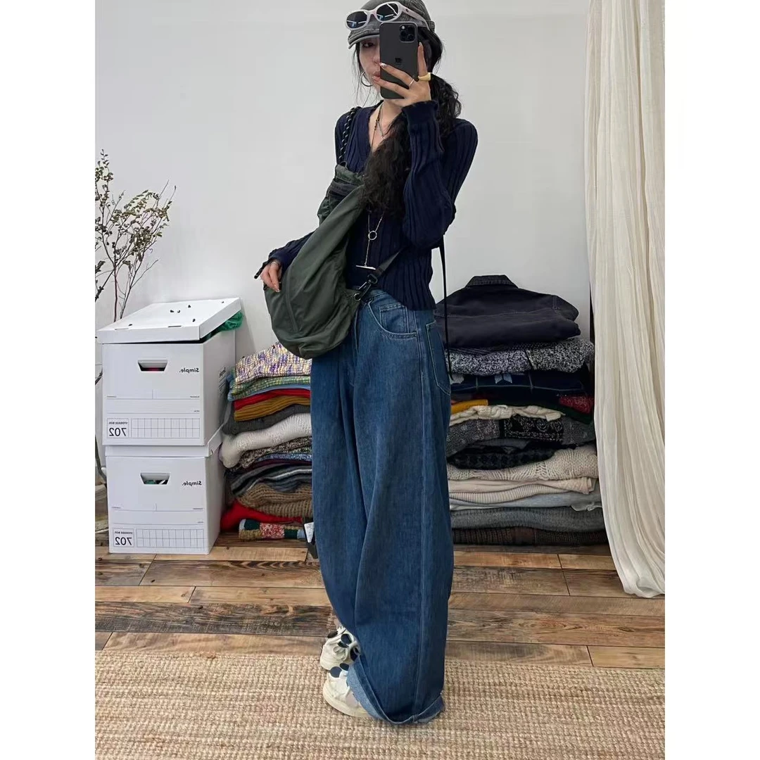 （新）早8柔柔软软牛仔裤！无需搭配随时随地走收胯显瘦百搭拖地款