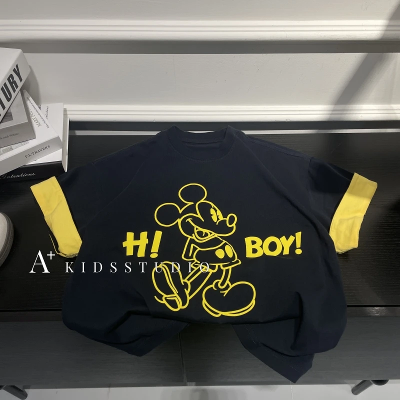 现货【文文妈】男童女童休闲时尚夏季韩版百搭儿童T恤hypd2308