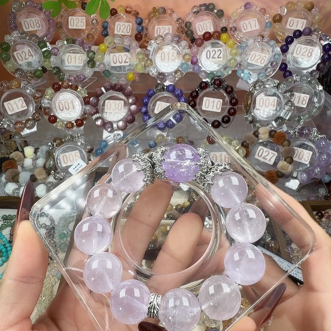 银S925镶嵌烟晶手链