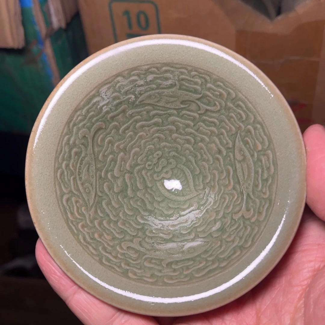 瓷摩羯鱼斗笠微瑕特价一个