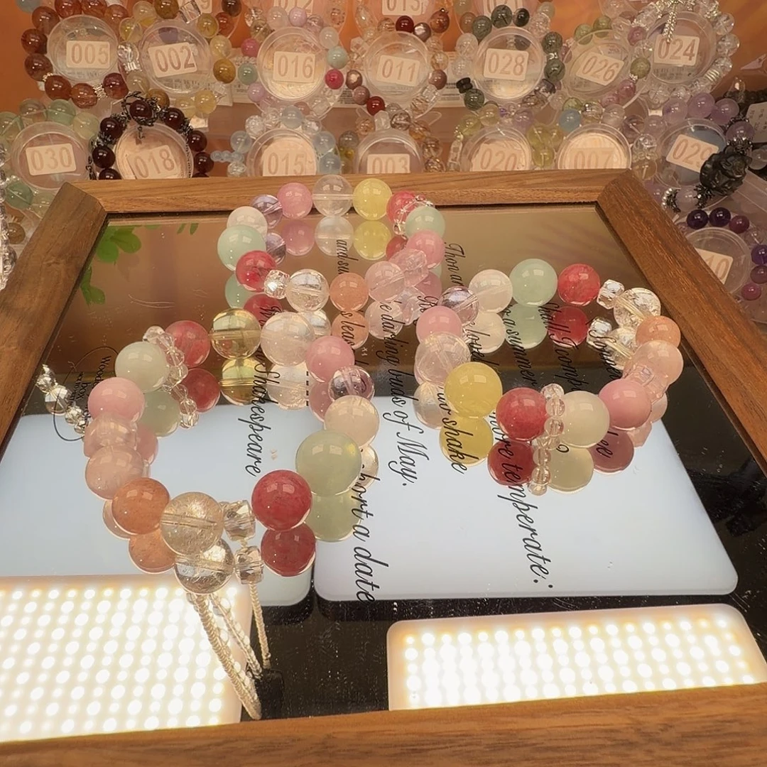 烟晶手链银S925镶嵌