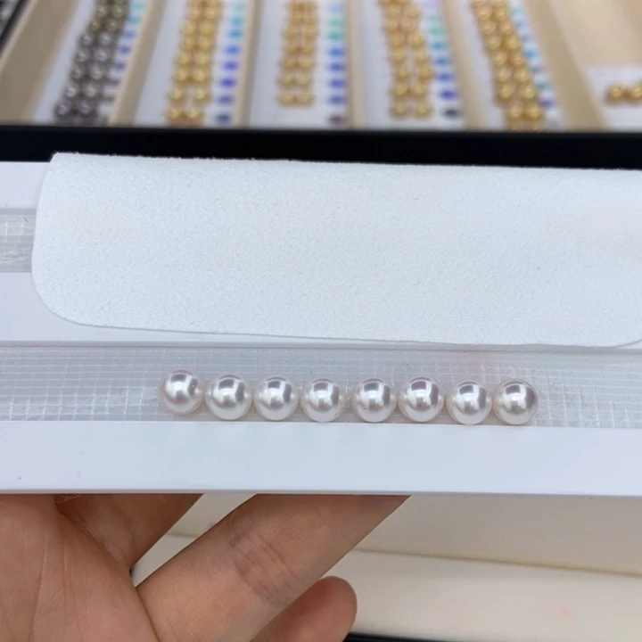 海水珍珠裸珠akoya6.5-7