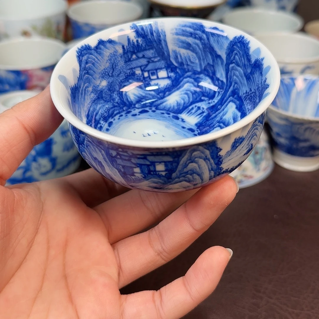 静***心现代景德镇陶瓷盖碗