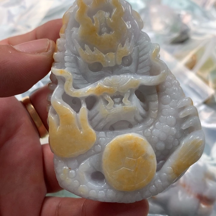 翡翠未镶嵌颈饰保真天然a货翡翠