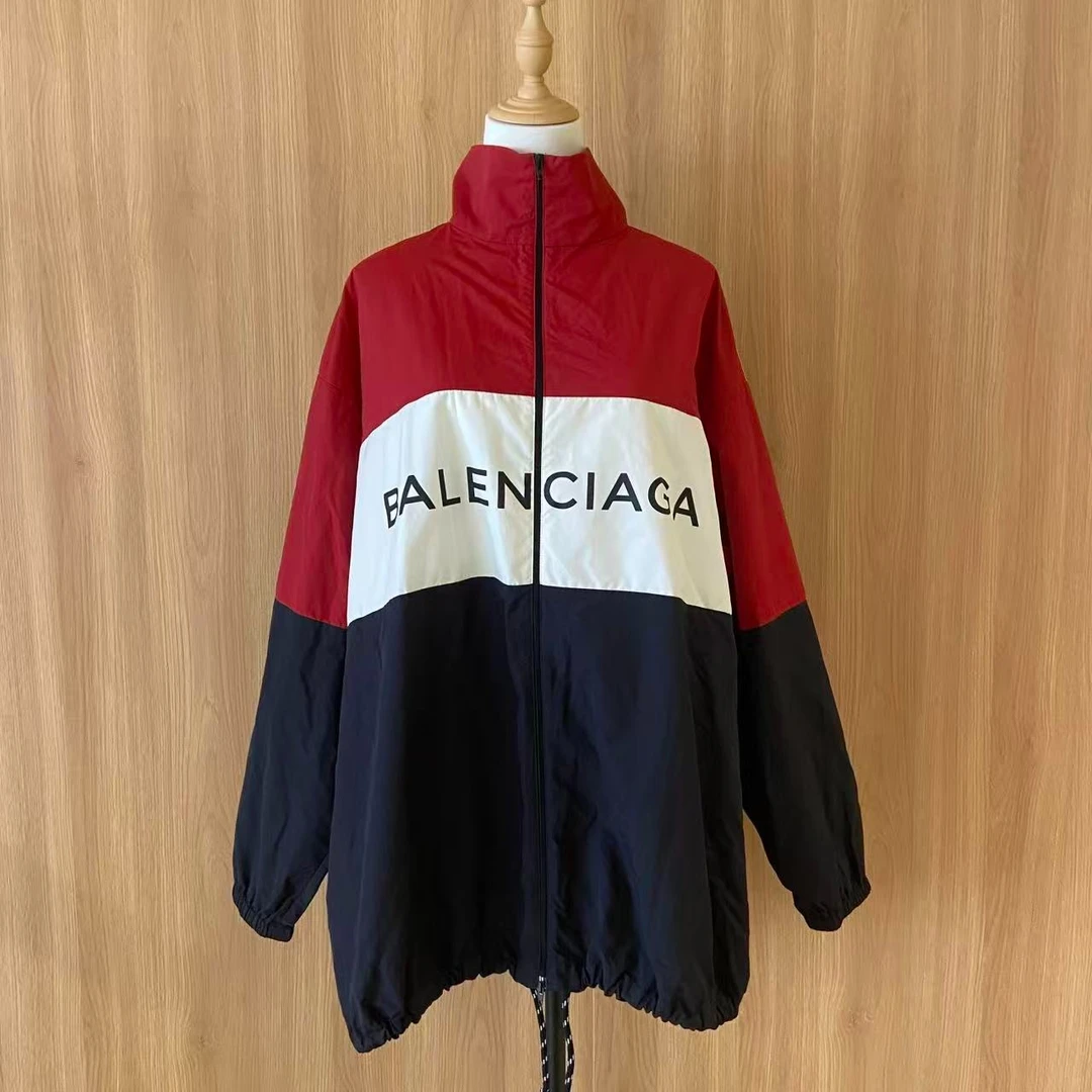 99新 Balenciaga/巴黎世家 susu壹臻/拼接撞色冲锋衣37码59247769
