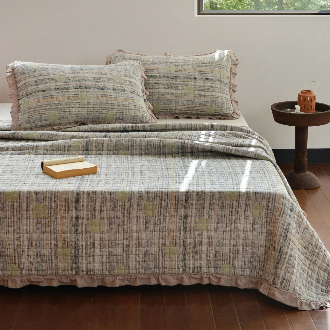 幕古（Mugu）林织亚麻（蚕丝床盖）三件套245*250～H013