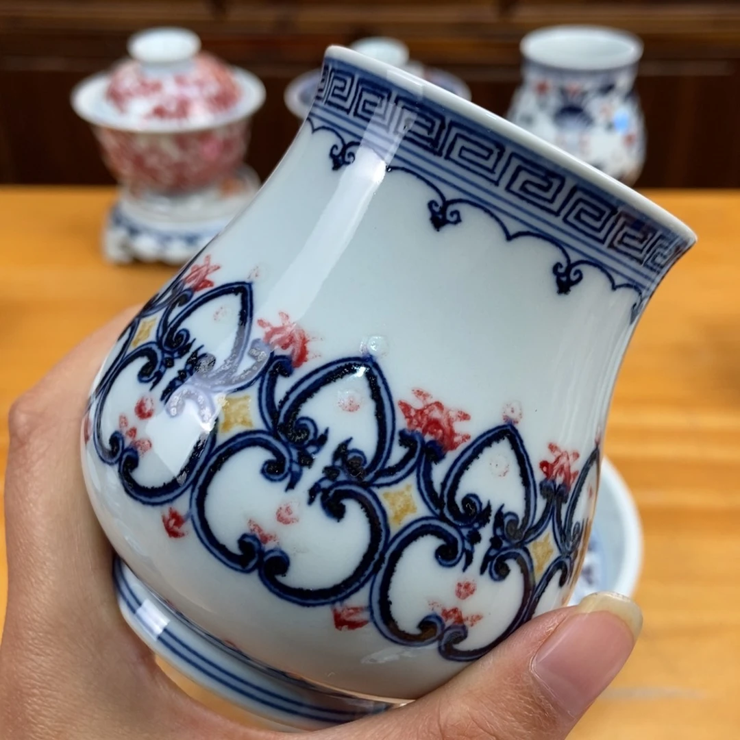 手绘现代茶具非古董