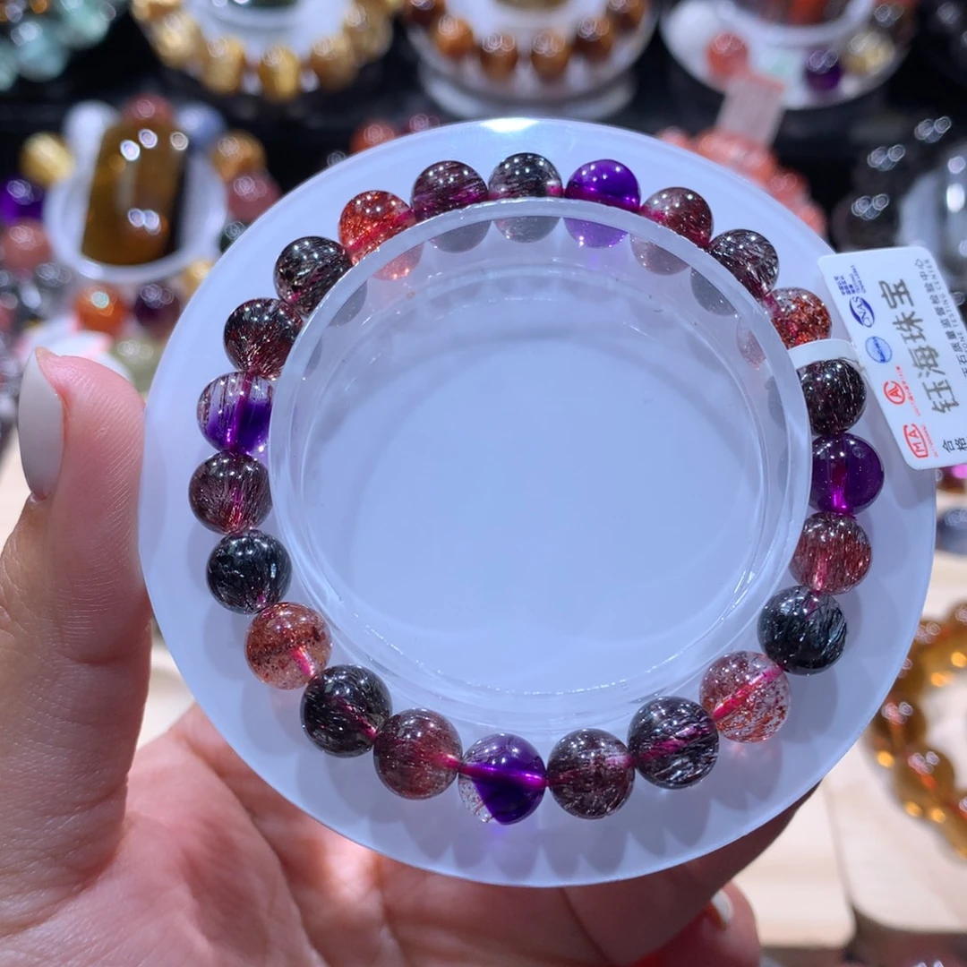 水晶未镶嵌手链超七手链8左右