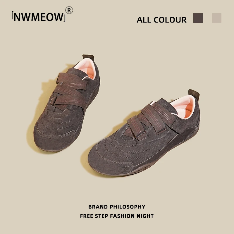 Nwmeow板鞋女2025夏秋季新款平底舒适百搭学生韩版小白休闲运动鞋