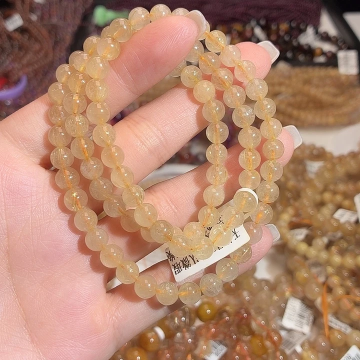 未镶嵌手链水晶金发晶卡6.8