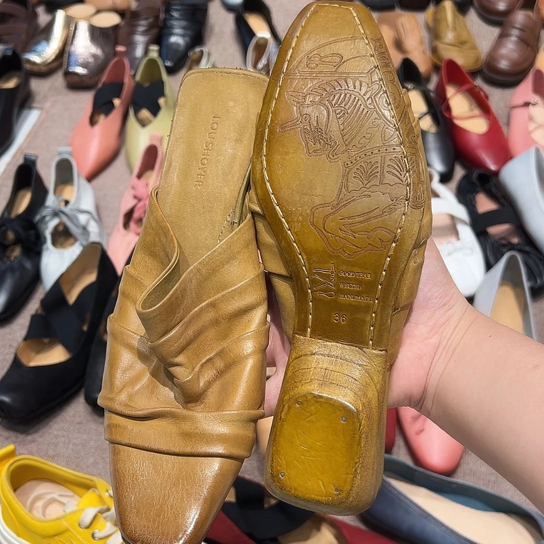 包头凉鞋福利马皮36