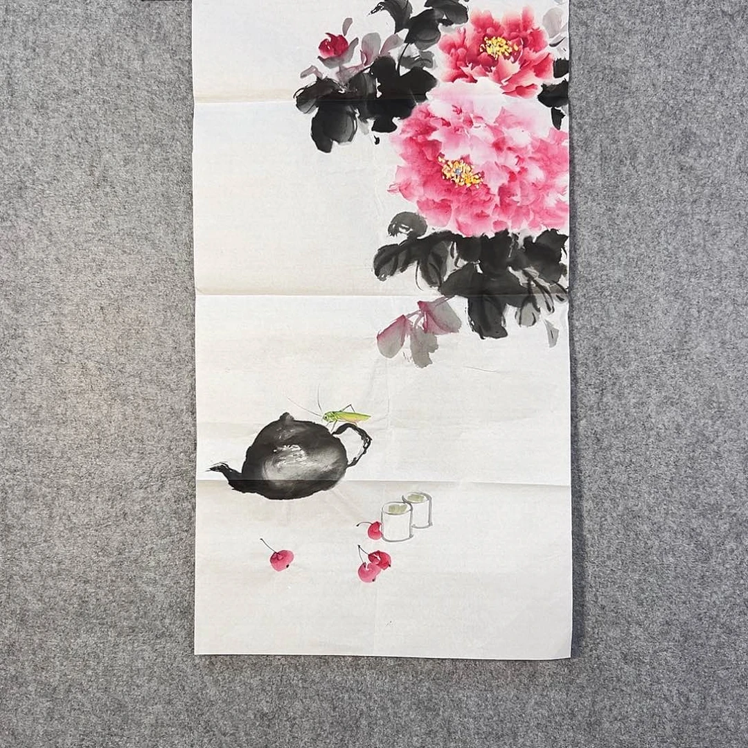 国画248 花鸟在此处飞翔也不太