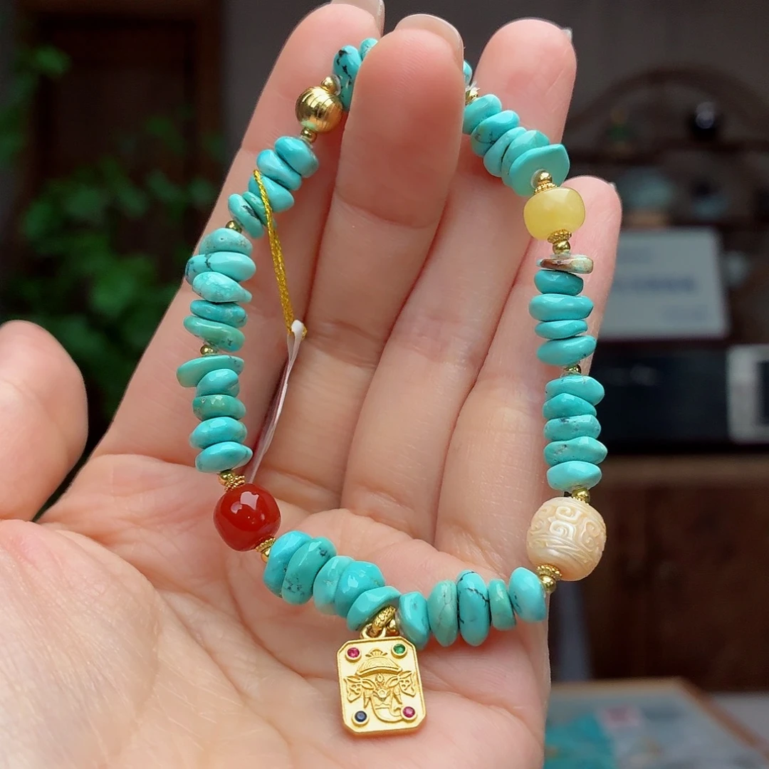 绿松石银S925镶嵌珠宝奇石