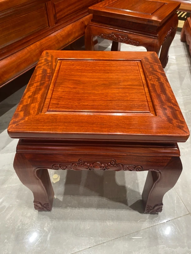 内弯雕花大四方凳独板矮凳家用