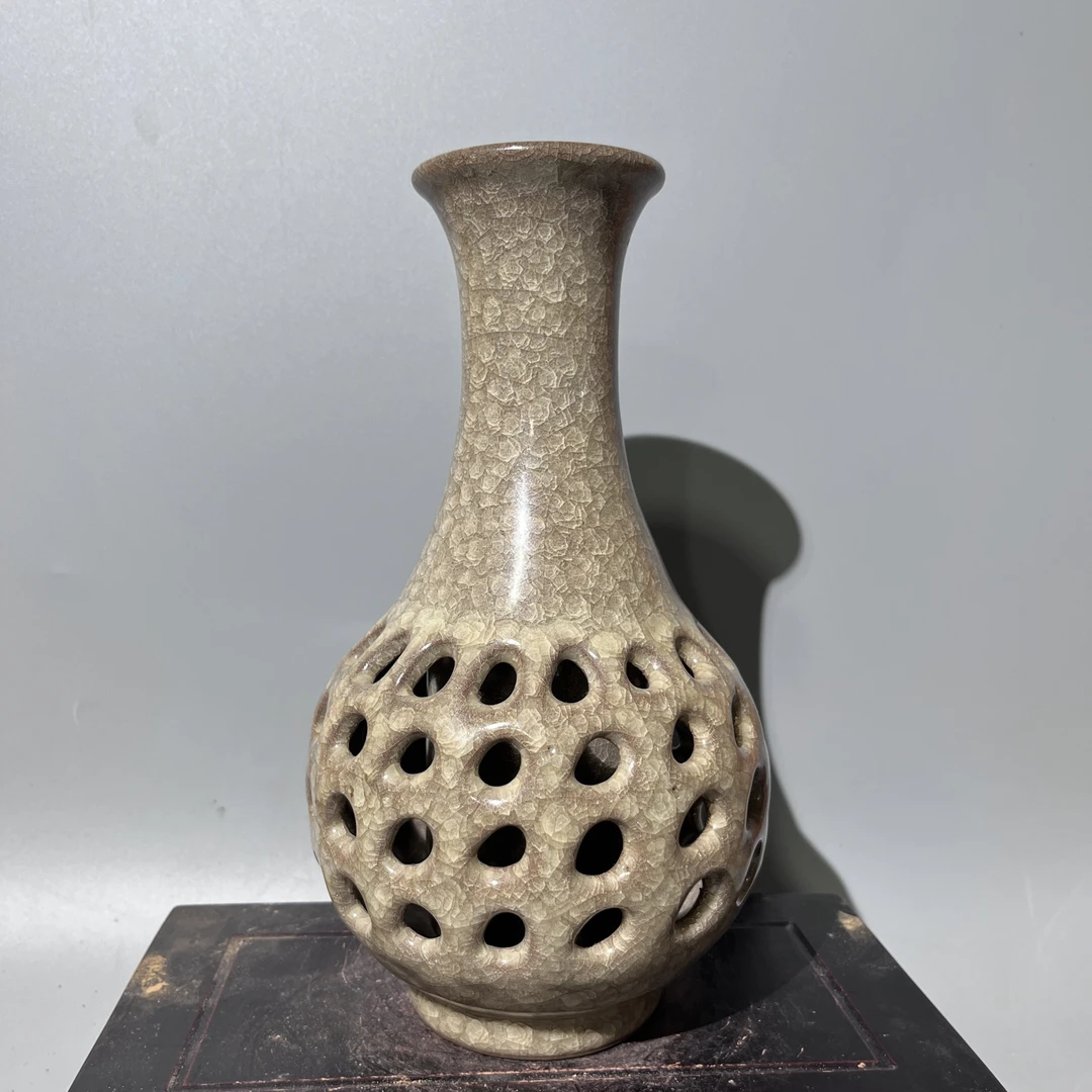 官窑冰片 镂空瓶