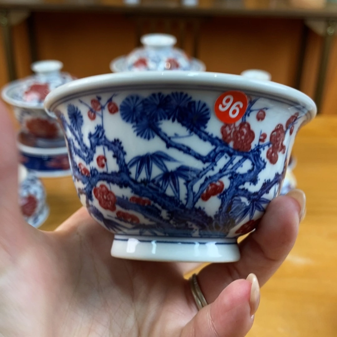 手绘现代茶具非古董