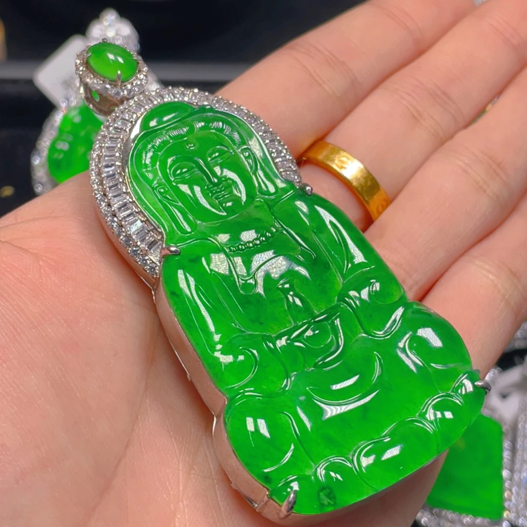 翡翠未镶嵌吊坠(不含链)