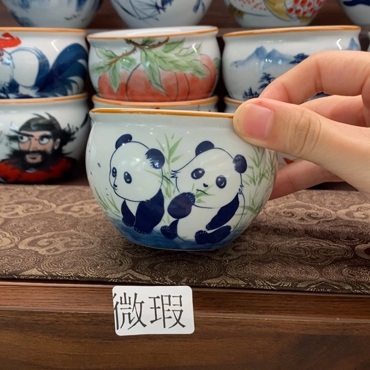 釉下老陶泥手工绘制