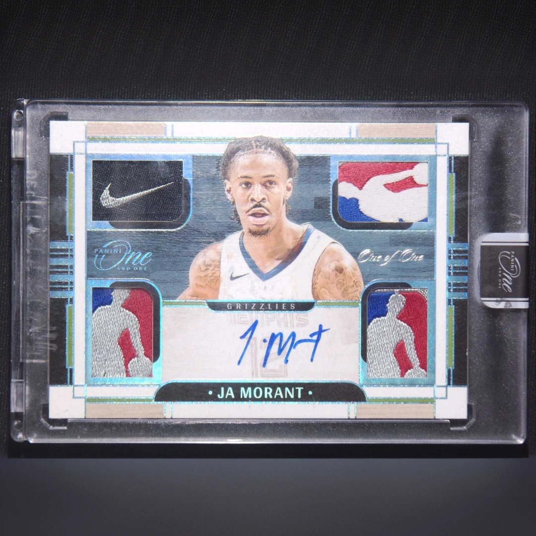 【直播开价】莫兰特 logoman 1/1 编 亲笔签名 国宝 手提 球星卡