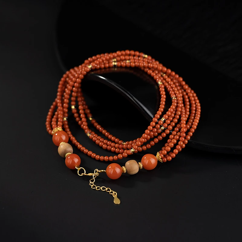 海棠叁号|锦红原矿南红玛瑙项链多样性发货*HS1103003*【LFY】