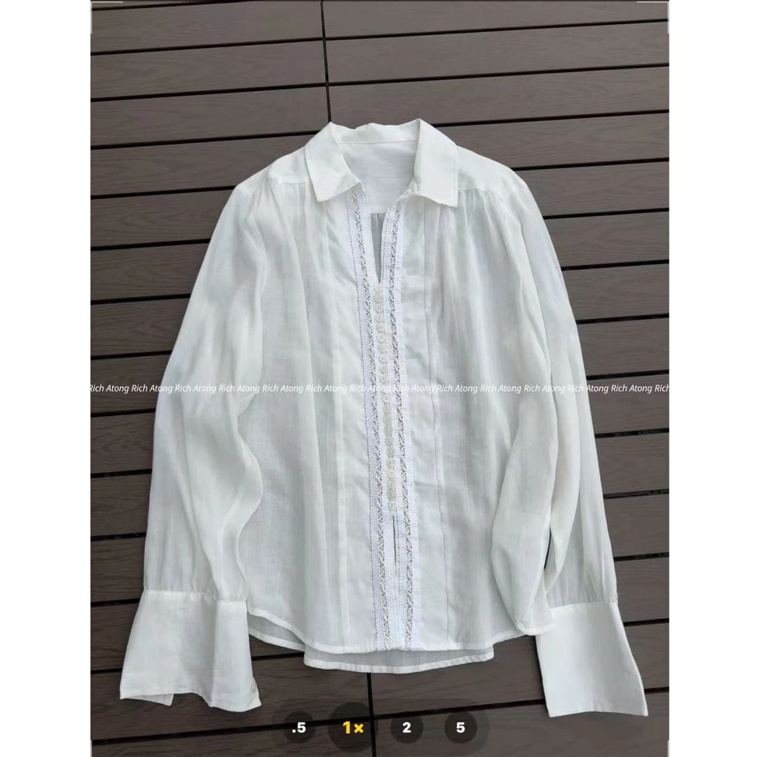 atong/阿彤-【法式衬衫】-2025 春夏轻奢极简排扣欧货衬衫0430-27