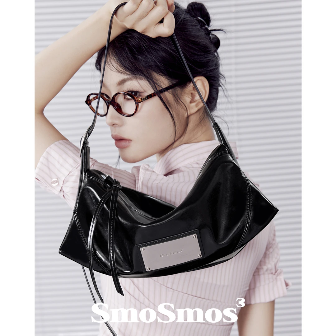 SmoSmos【Boxing包】蝙蝠包黑色高级感腋下女小众原创单肩斜挎包