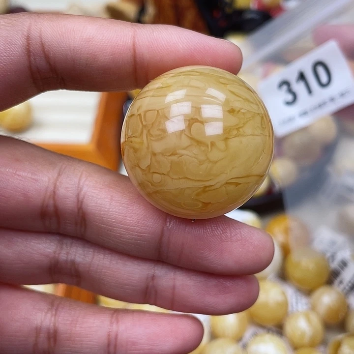 蜜蜡未镶嵌珠宝奇石粉34.2