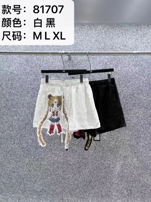 MX#81707夏季福利高品质重工艺美少女短裤，裤长：38cm