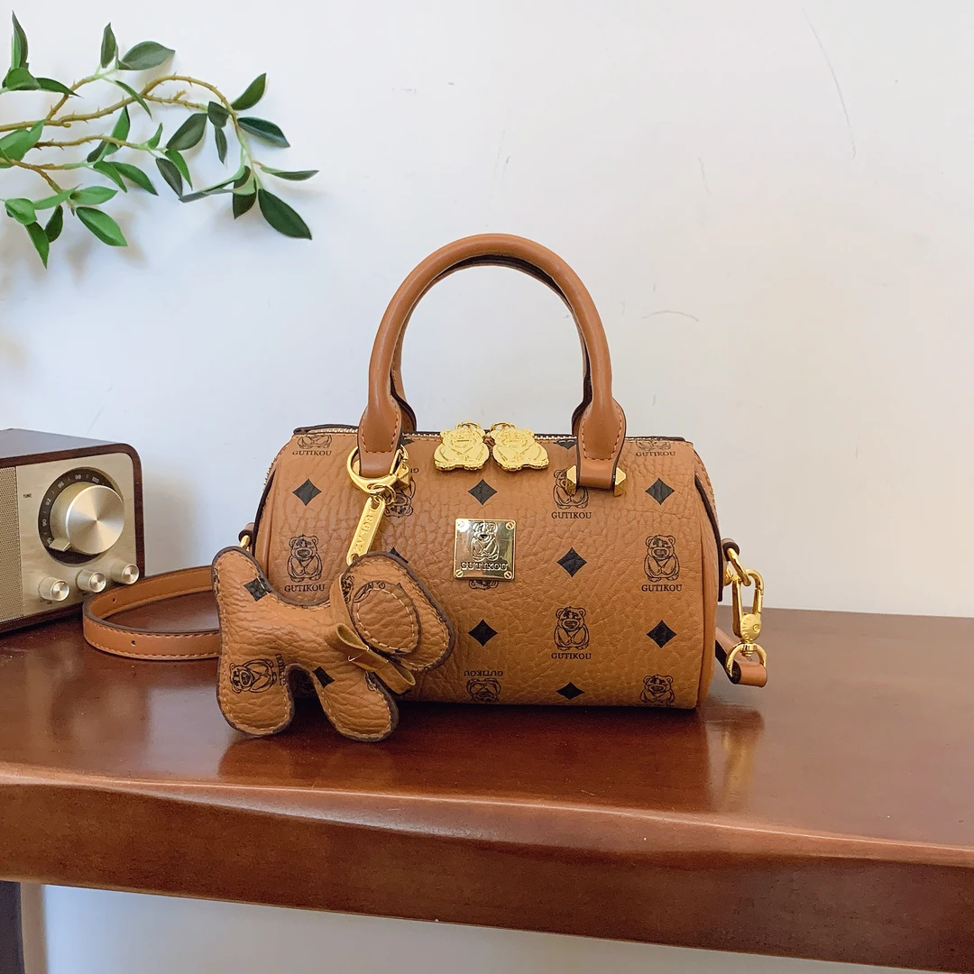 古缇蔻GUTIKOU新款波士顿手提包小众百搭气质枕头包高级感斜挎包