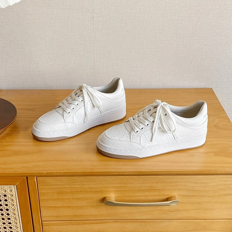 【茵茵同款】系带小白鞋女2025春夏季新款厚底休闲鞋板鞋低帮百搭