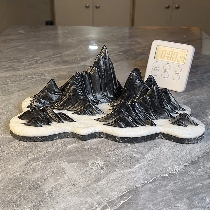 果***汁奇石茶宠鱼缸文房摆件