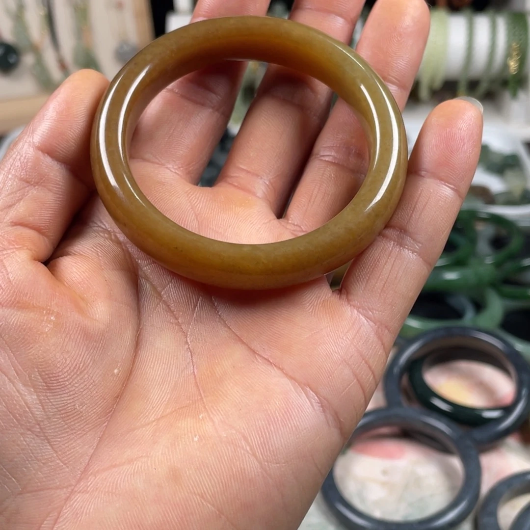 酒****和田玉（糖玉）未镶嵌手镯和田玉手镯未镶嵌