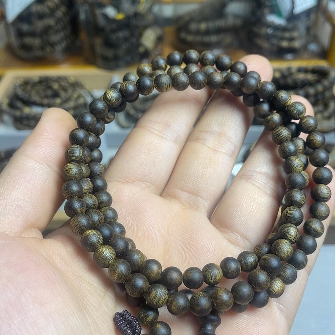 沉香碎屑沉香奇楠沉香多圈6毫米沉水浮