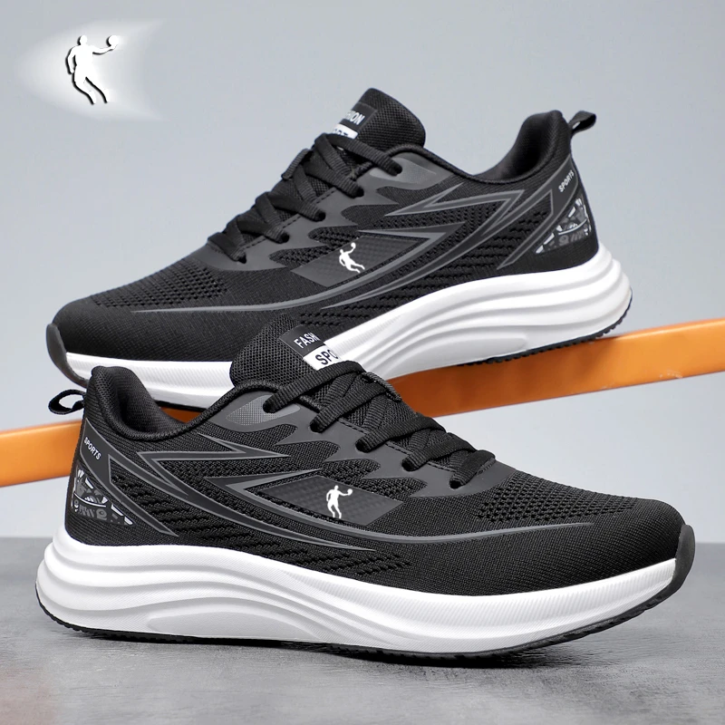 乔男鞋丹跑步男鞋秋季透气网面运动鞋男款夏季软底特休闲跑步鞋子
