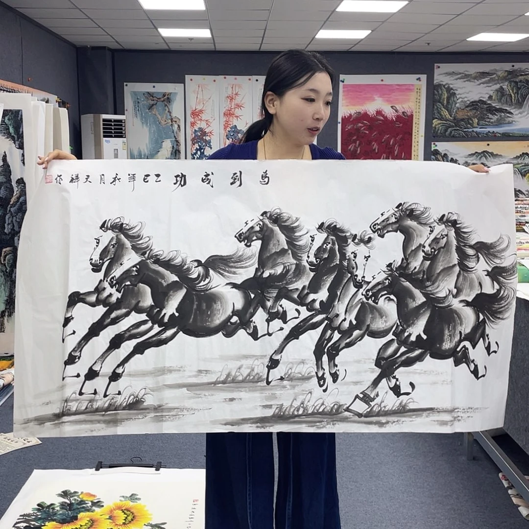 国画作品小姐姐放漏…