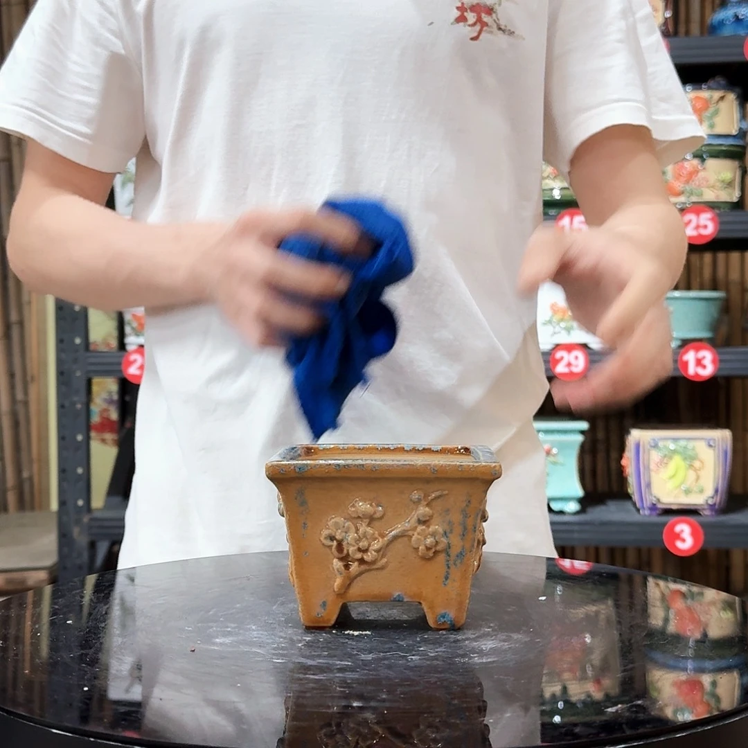 7251石湾瑕疵窑变随机外口10内深6