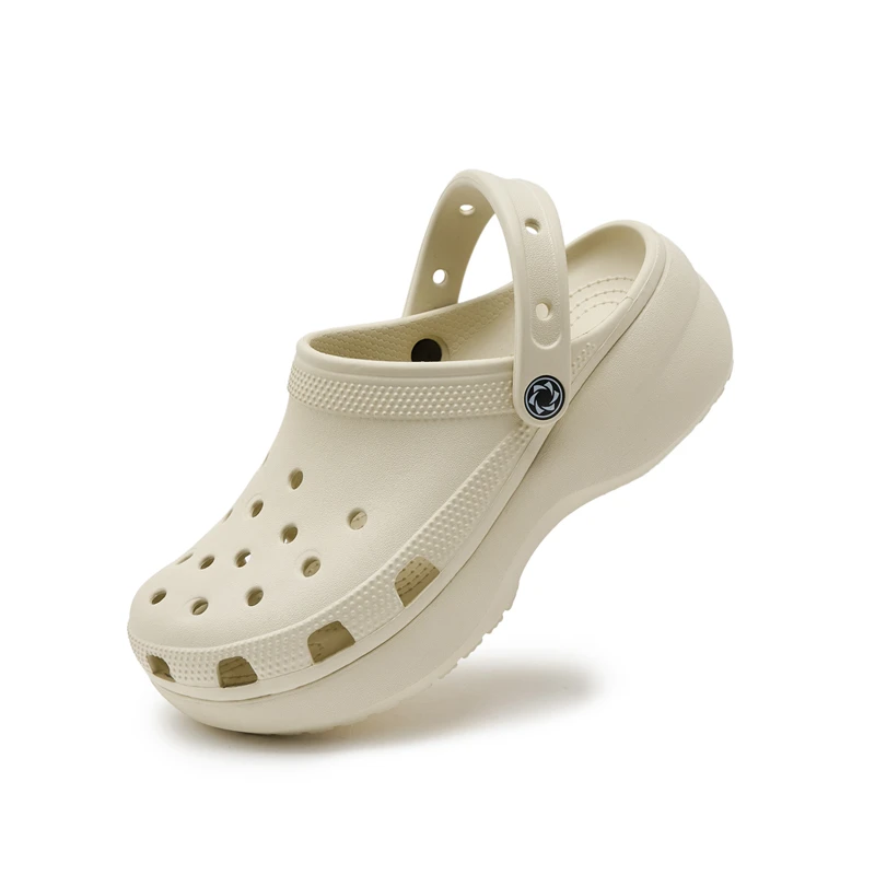 经典云朵（4.1厘米）女士云朵洞洞鞋时尚户外厚底增高包头拖鞋防滑