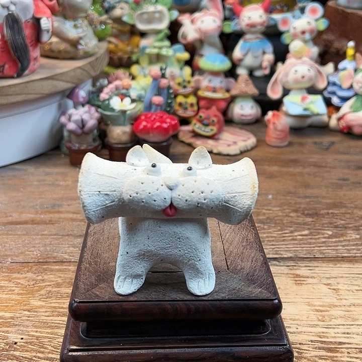 陶摆件小镇青花每日有新品
