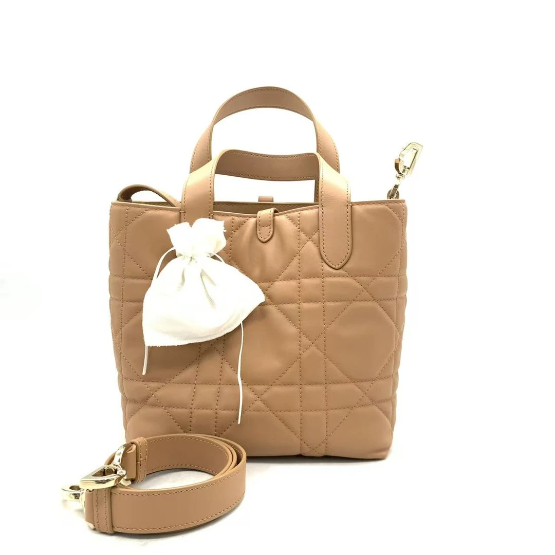 未使用 DIOR/迪奥 【安则专属】焦糖色竖版toujours托特包