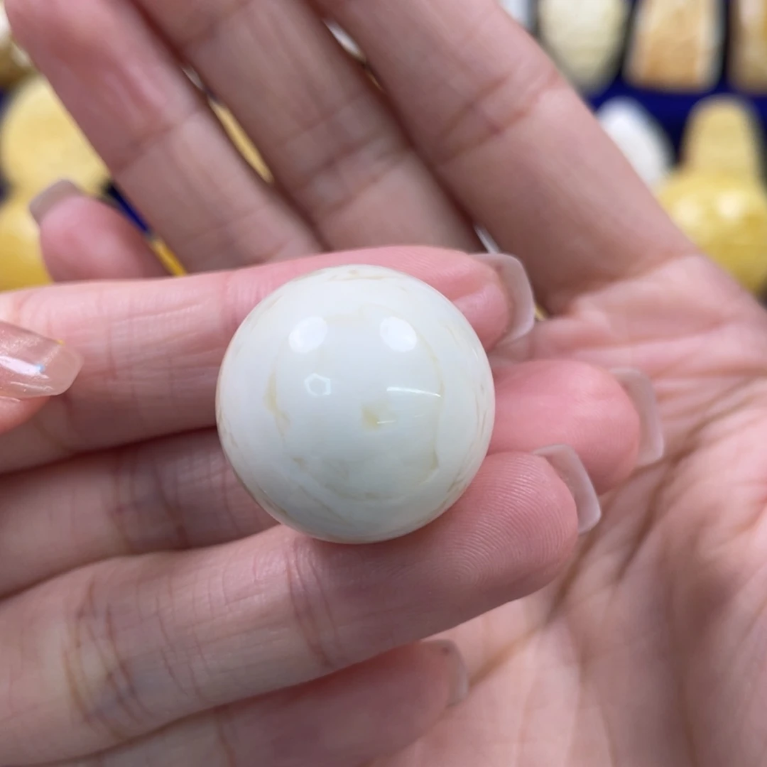 裸石蜜蜡未镶嵌琥珀蜜蜡珠子卡22.6mm