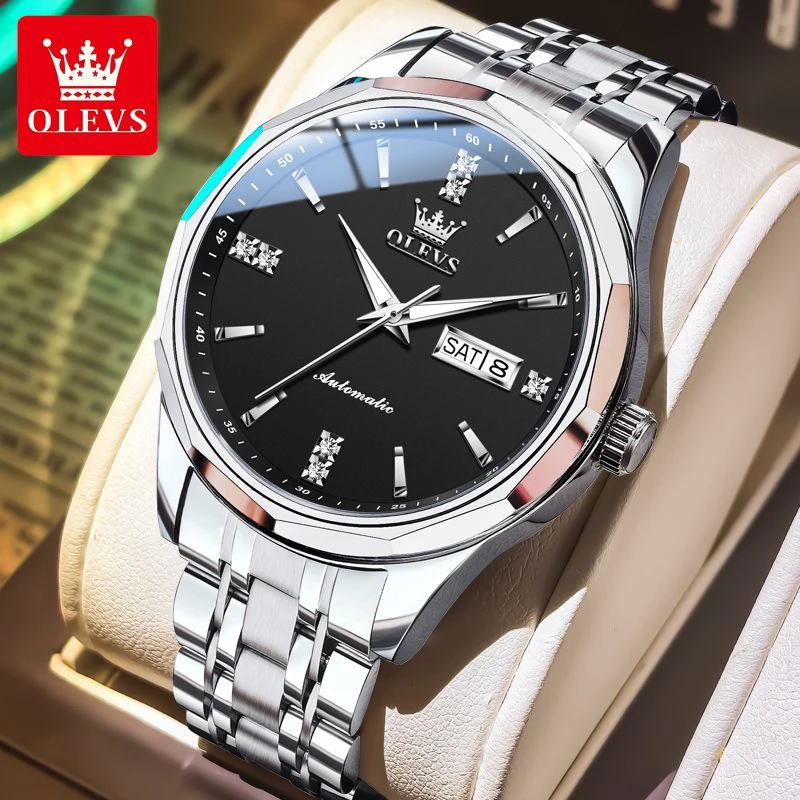 瑞士欧利时正品男士手表全自动机械表男进口机芯时尚高档商务腕表