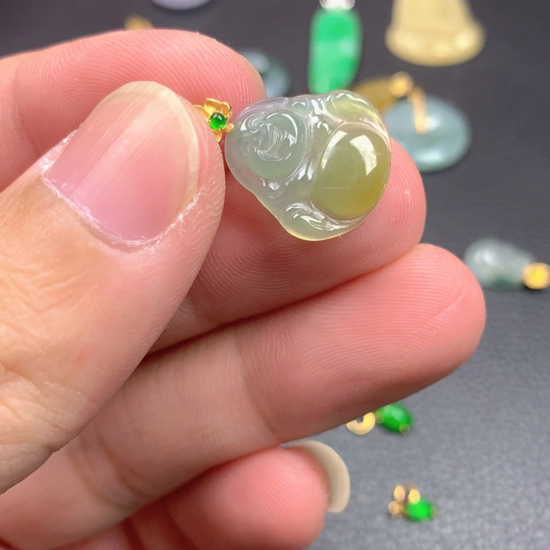 【闪购商品】翡翠18K金镶嵌颈饰翡翠